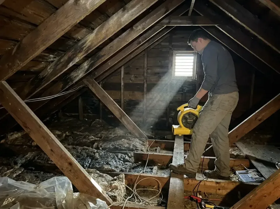 attic-water-damage-drying-proc-007 — frequently asked questions, Emergency Water Extraction & 24/7 Flood Response in Fort Pa…